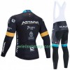 Fietskleding (Fietsshirt Lange Mouw + Lange Koersbroek) 2020 Astana Pro Team N002
